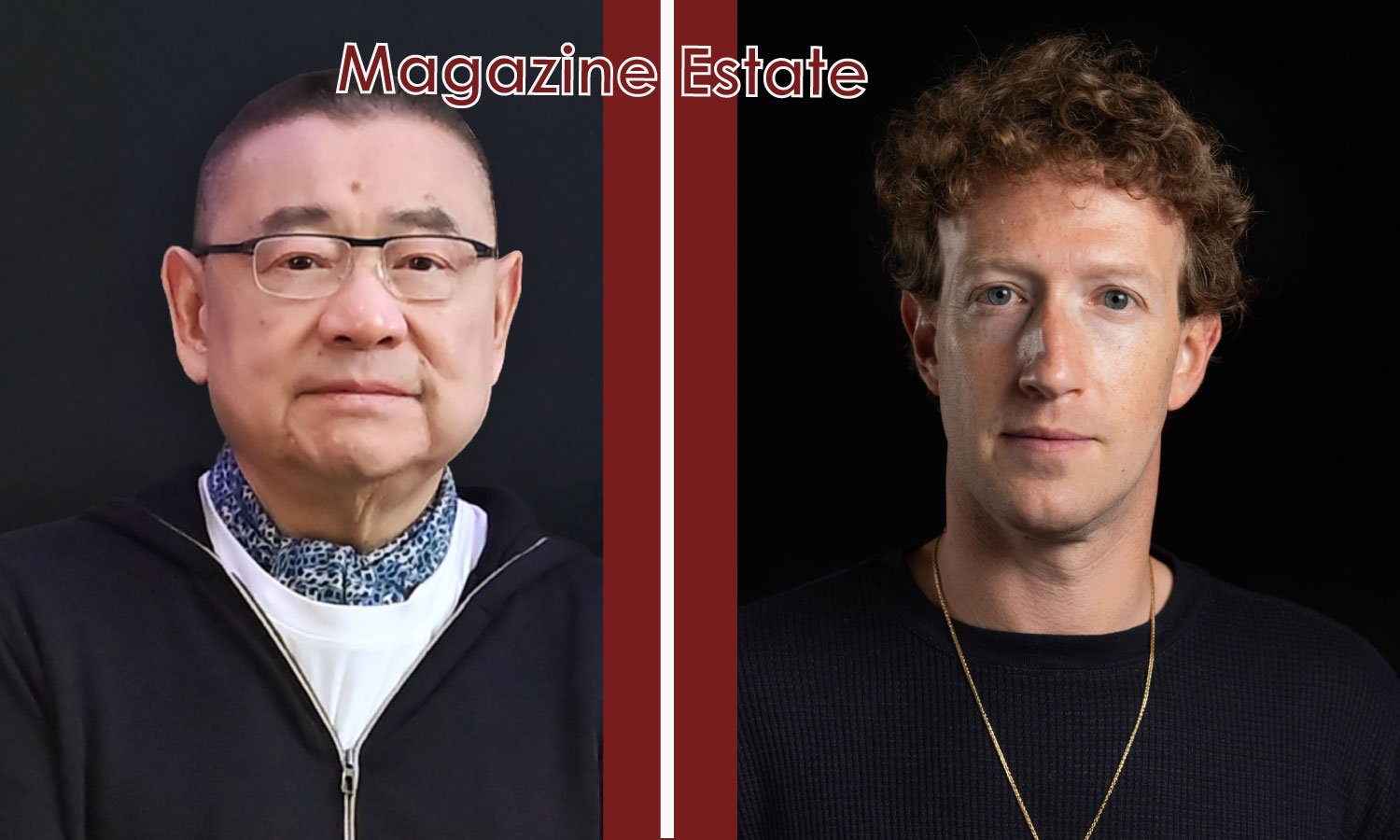 Joseph Lau and Mark Zuckerberg